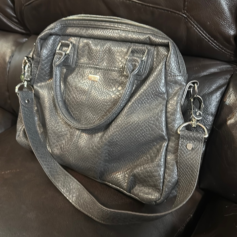 Gray jewell by thirty one large purse
